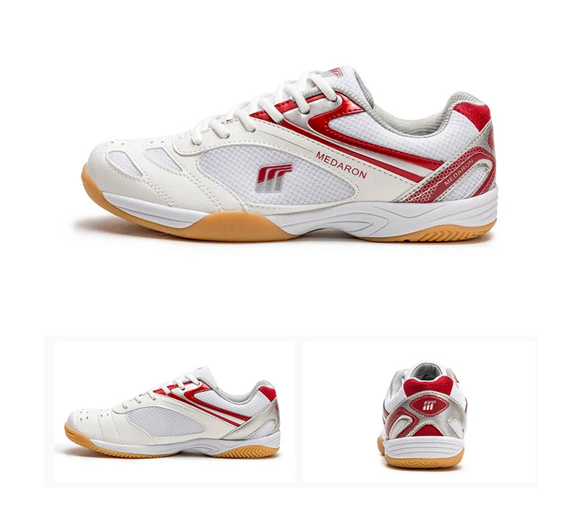 Quaoar Nuove Scarpe Da Ping Pong Professionali Per Uomo E Donna Antiscivolo Leggere Sneakers Da Badminton Blu Rosse