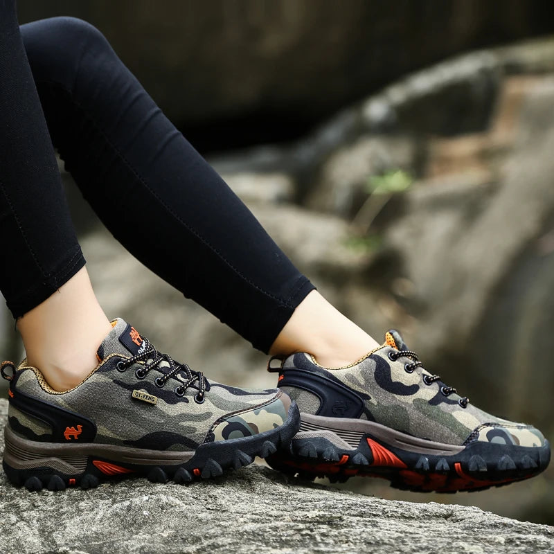Scarpe Mimetiche Da Esterno Unisex Per Trekking E Trail Running Verde Militare Traspiranti Con Aumento Di Altezza