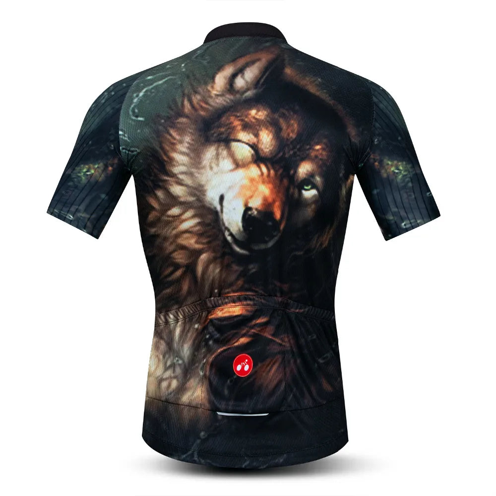Maglia Ciclismo Estiva Uomo Traspirante A Maniche Corte Con Tasche Per Mountain Bike