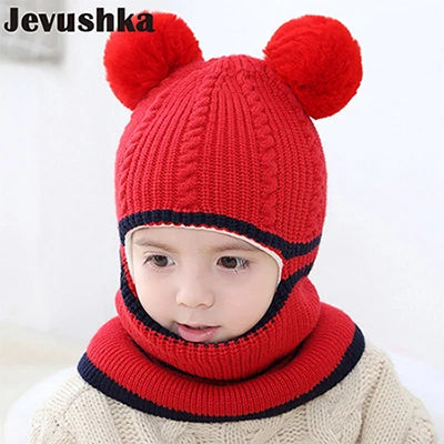 Cappellino Passamontagna Invernale Per Neonati E Bambini Con Fodera In Pile E Orecchie Da Gatto HT073