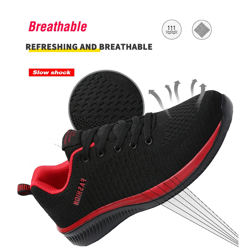 Scarpe Da Corsa Da Uomo Leggere Traspiranti Sneakers Sportive Per Jogging E Passeggio In Mesh Con Lacci Comode