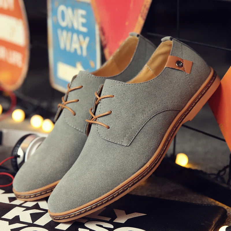Scarpe Da Uomo In Pelle Scamosciata Primaverili Oxford E Sneakers Classiche Scarpe Eleganti Comode Grandi Misure 2025