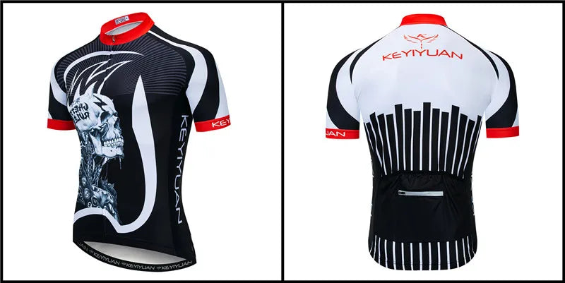 Keyiyuan Maglia Ciclismo Uomo Maniche Corte Estate Per Gara Triathlon MTB Abbigliamento Sportivo Bici