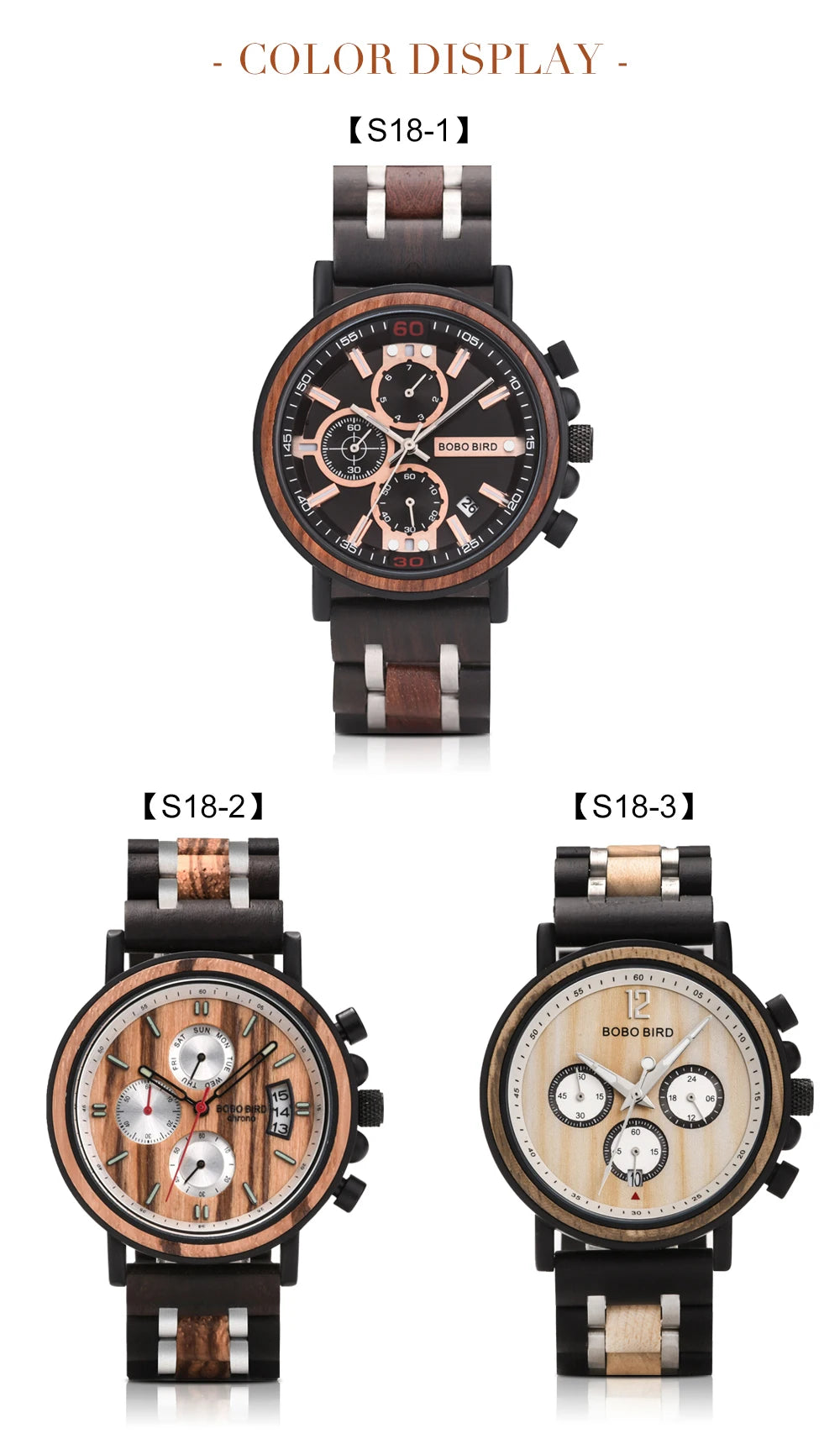Orologio In Legno Da Uomo Cronografo Luxury Top Brand Elegante Con Scatola Di Legno Logo Personalizzato Regalo Ideale