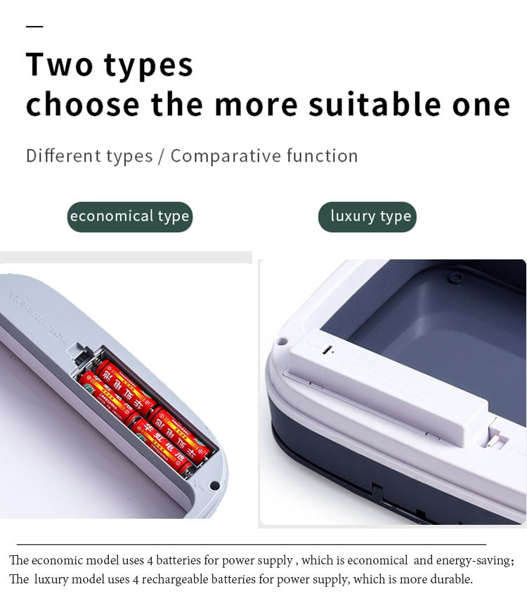 Bidone Spazzatura Elettrico 16 Litri Con Sensore Automatico Touchless Cucina Bagno Impermeabile Coperchio