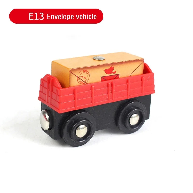 Treno Magnetico in Legno per Bambini Locomotiva con Binari Giochi Educativi Regalo di Compleanno