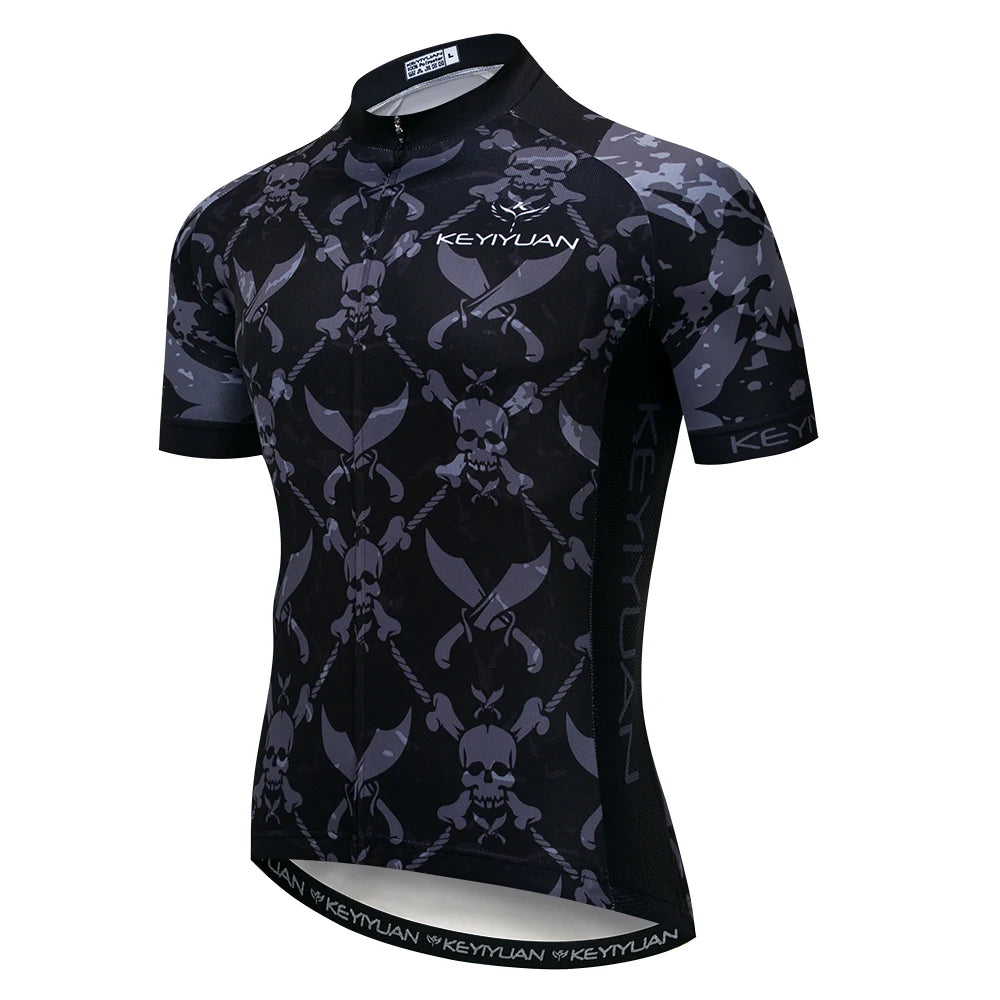 Keyiyuan Maglia Ciclismo Uomo Maniche Corte Estate Per Gara Triathlon MTB Abbigliamento Sportivo Bici