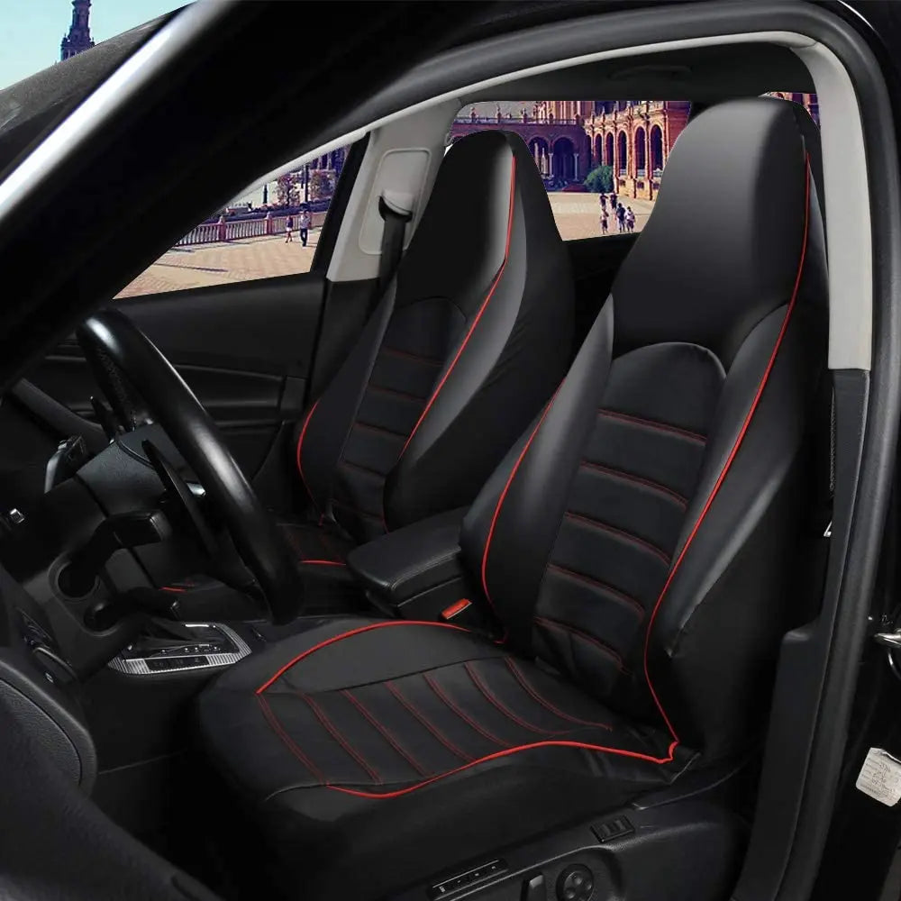 Coprisedili Auto In Pelle PU Set Completo Schienale Alto Universale Per Appassionati Auto