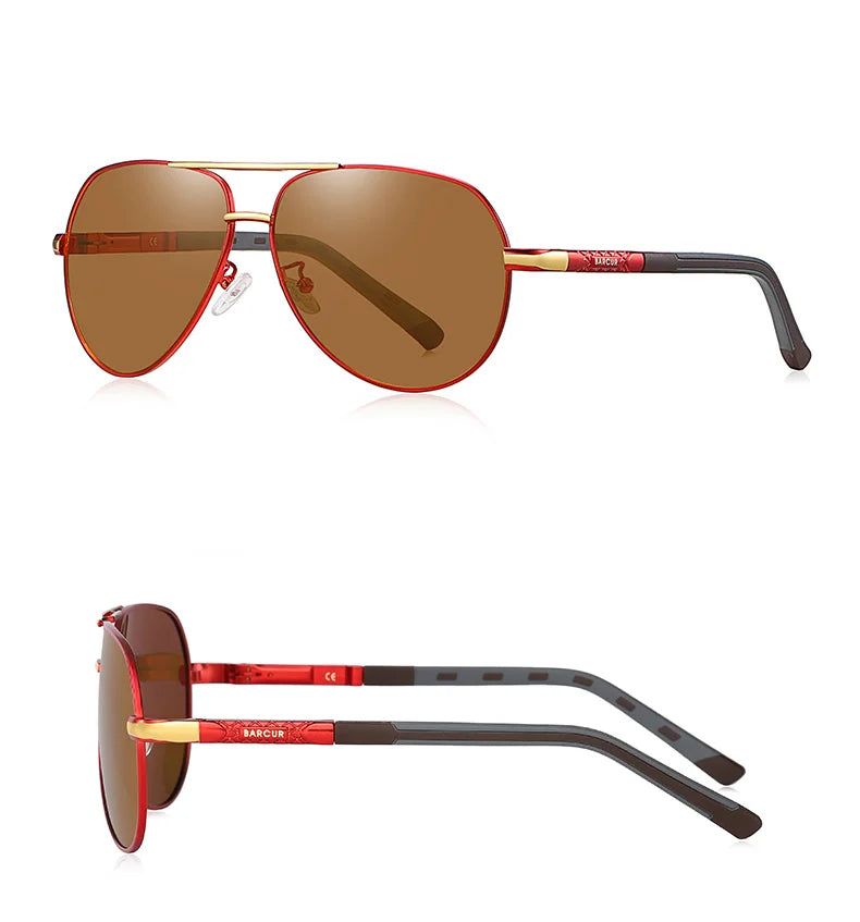 Occhiali Da Sole BARCUR Polarizzati UV400 In Alluminio Vintage Per Uomo E Donna Guidatori Eleganti