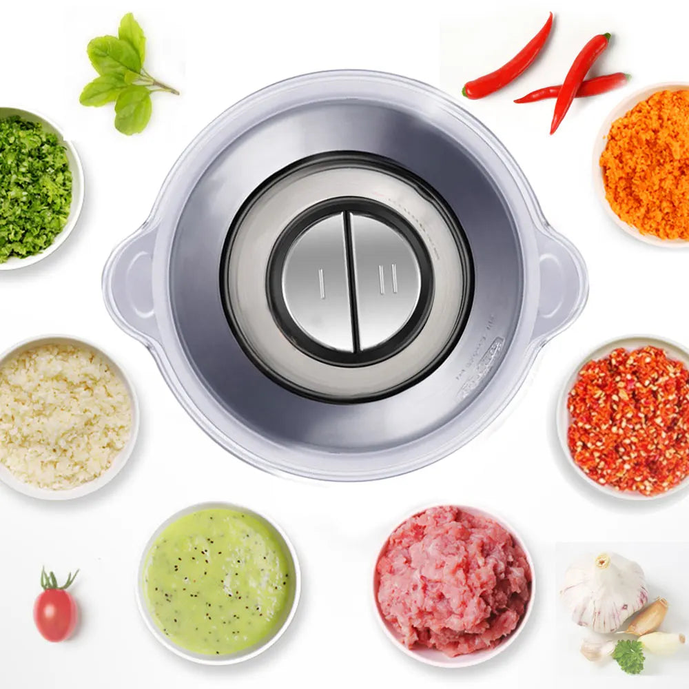 BioloMix Tritacarne 2 Velocità 500W In Acciaio Inossidabile Capacità 2L Robot Da Cucina Affettatrice 110V USA