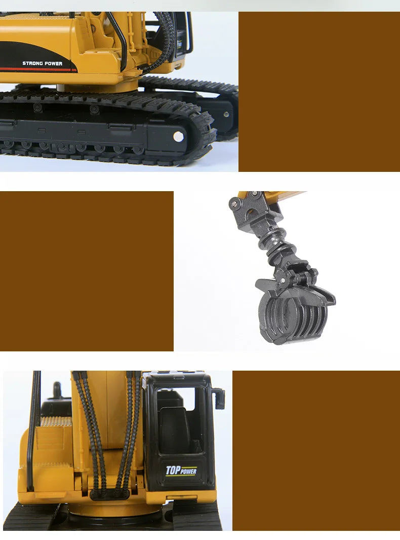 Set Veicoli Da Costruzione In Metallo Scala 1 50 Autocarro Con Cassone Escavatore Trattore Per Appassionati Di Costruzioni