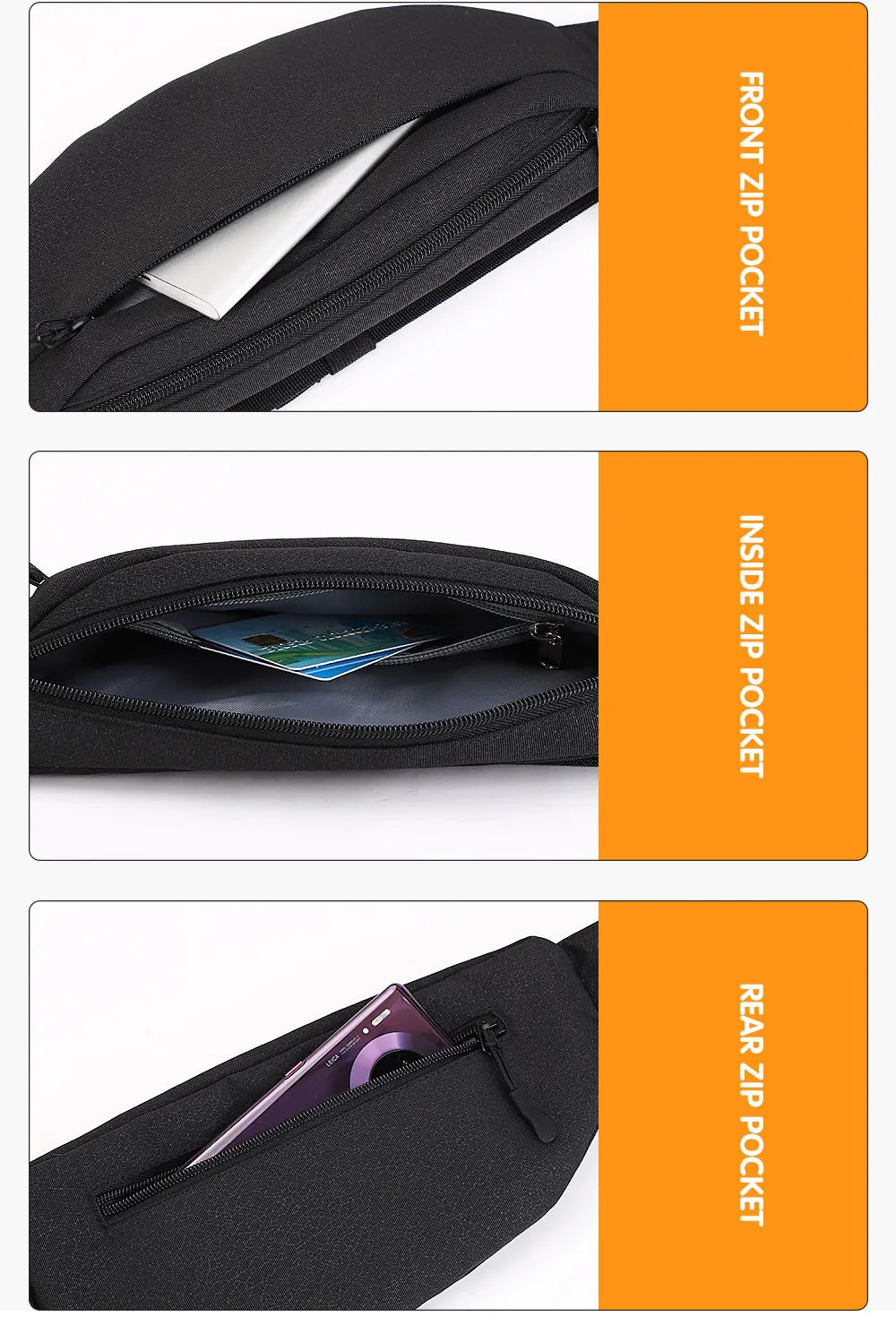 Marsupio Da Uomo Borsa Da Viaggio Cintura Per Telefono Grande Casual Fanny Banana Bag Tasche Sui Fianchi