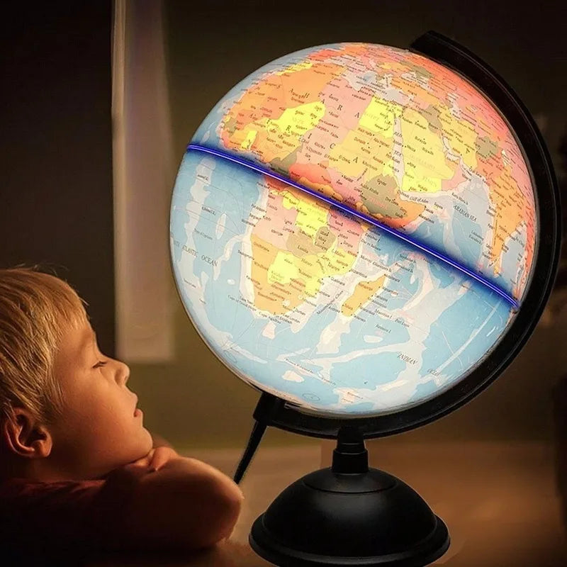 Globo mondiale da 28cm grande Hd con Display luminoso studenti In inglese e cinese che insegnano regali per bambini per imparare a usare i globi AR