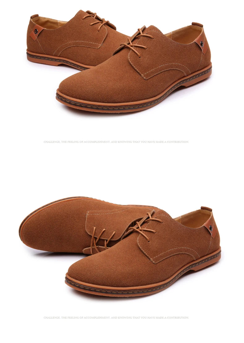 Scarpe Da Uomo In Pelle Scamosciata Primaverili Oxford E Sneakers Classiche Scarpe Eleganti Comode Grandi Misure 2025