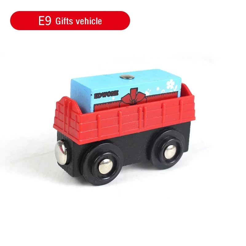 Treno Magnetico in Legno per Bambini Locomotiva con Binari Giochi Educativi Regalo di Compleanno