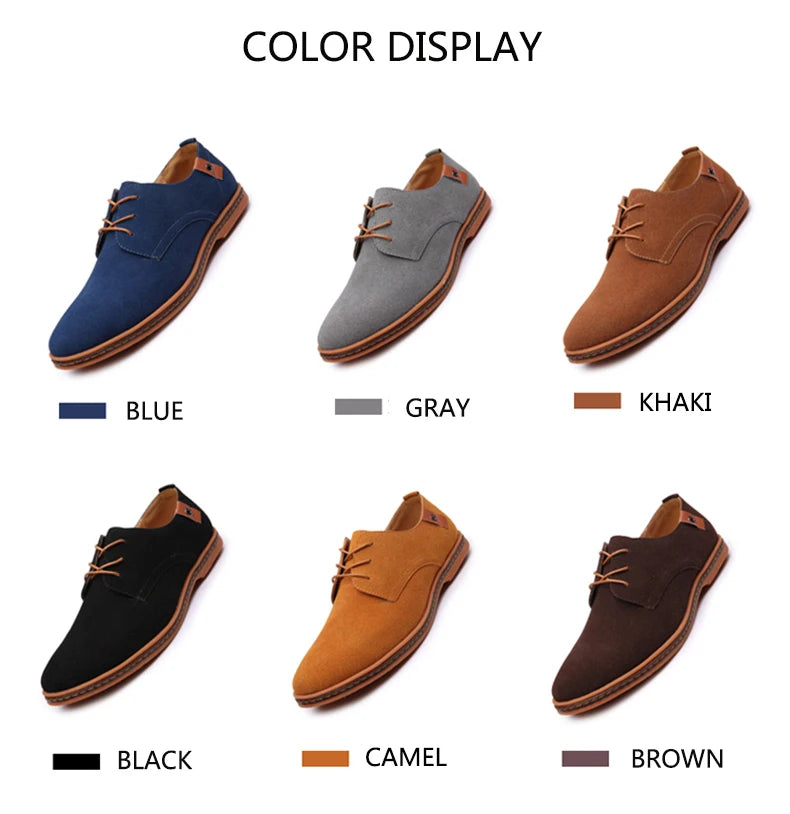 Scarpe Da Uomo In Pelle Scamosciata Primaverili Oxford E Sneakers Classiche Scarpe Eleganti Comode Grandi Misure 2025