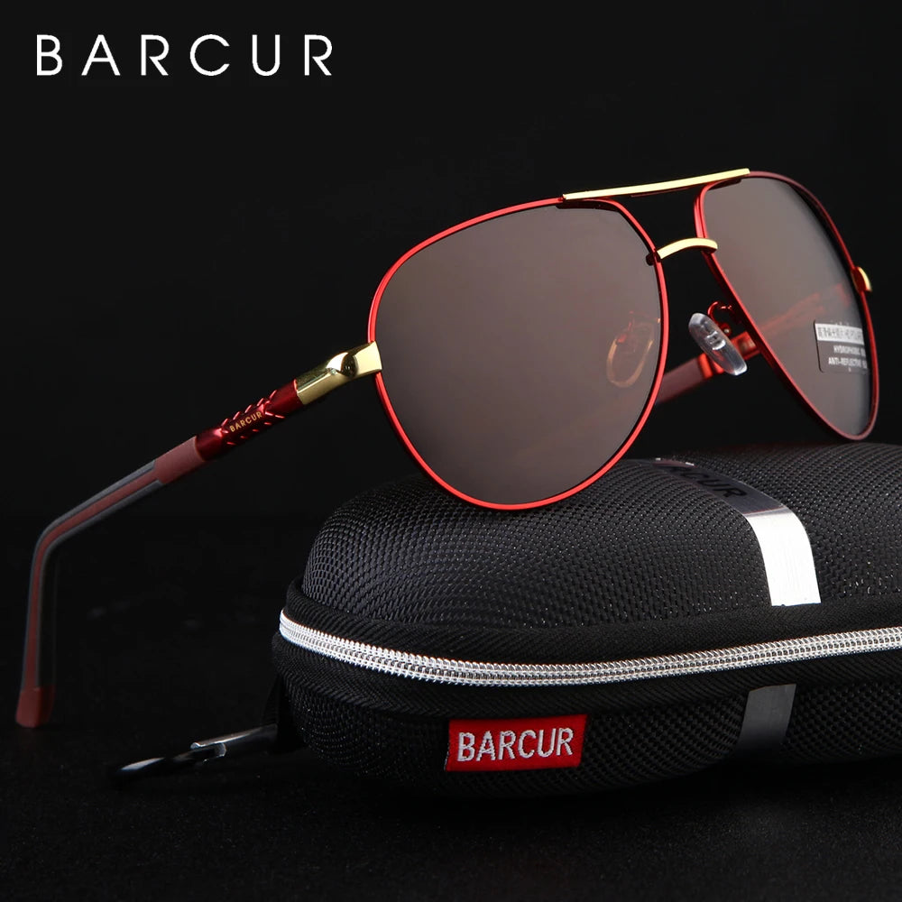 Occhiali Da Sole BARCUR Polarizzati UV400 In Alluminio Vintage Per Uomo E Donna Guidatori Eleganti