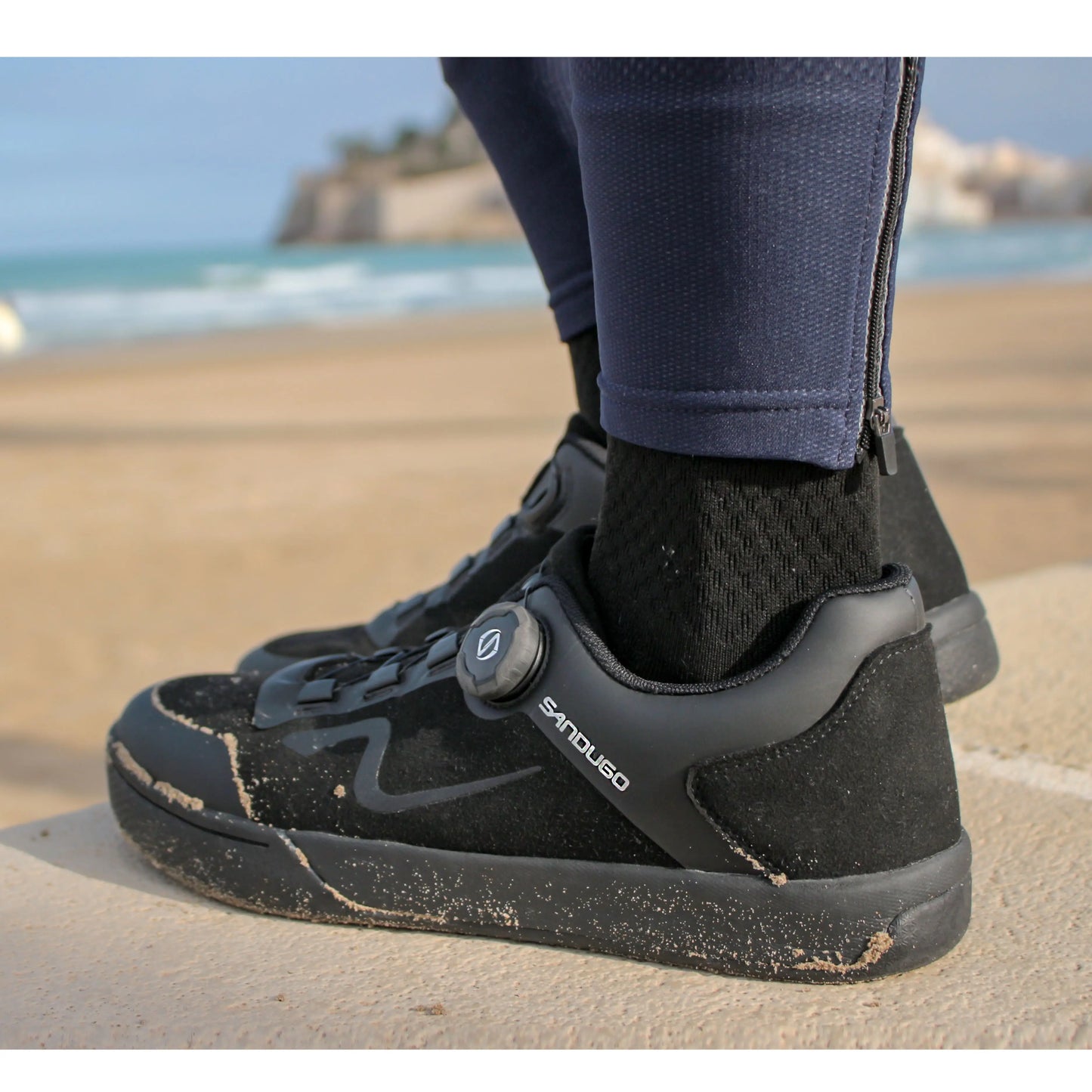 Scarpe Da Ciclismo Da Uomo MTB Downhill Enduro Compatibili Con Pedali A Due Bulloni Per Mountain Bike Traspiranti