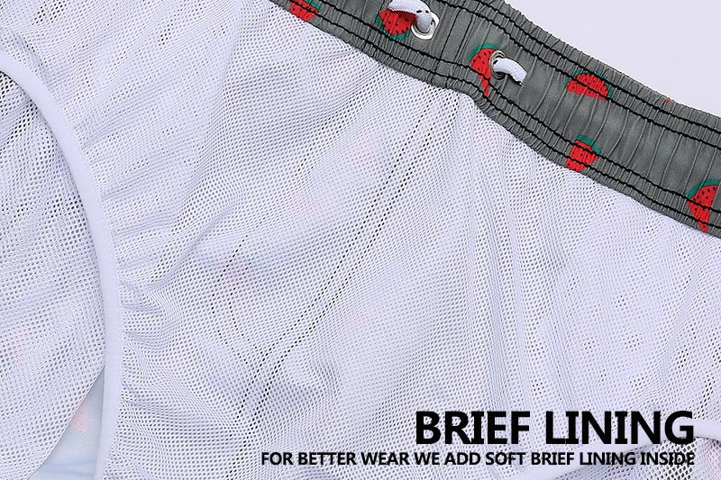Pantaloncini Uomo Ad Asciugatura Rapida A Righe Verticali Traspiranti Con Fodera In Rete Taglie Forti Spiaggia Surf