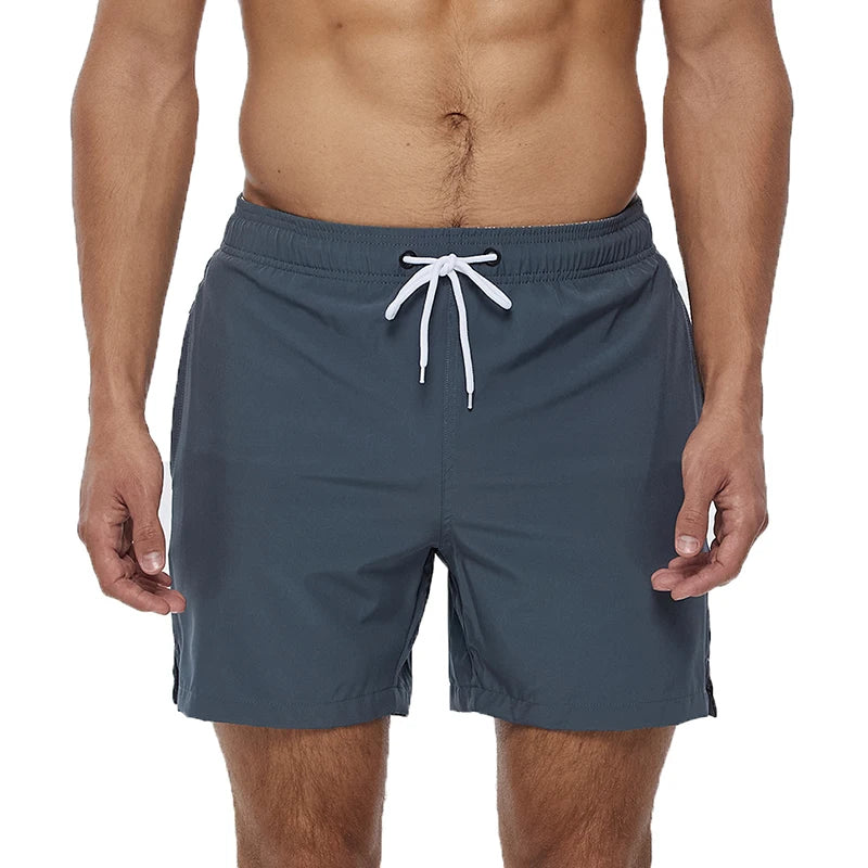 Costume Elasticizzato Uomo Escatch 2025 Pantaloncini Da Spiaggia Ad Asciugatura Rapida Tasche Cerniera Fodera Rete