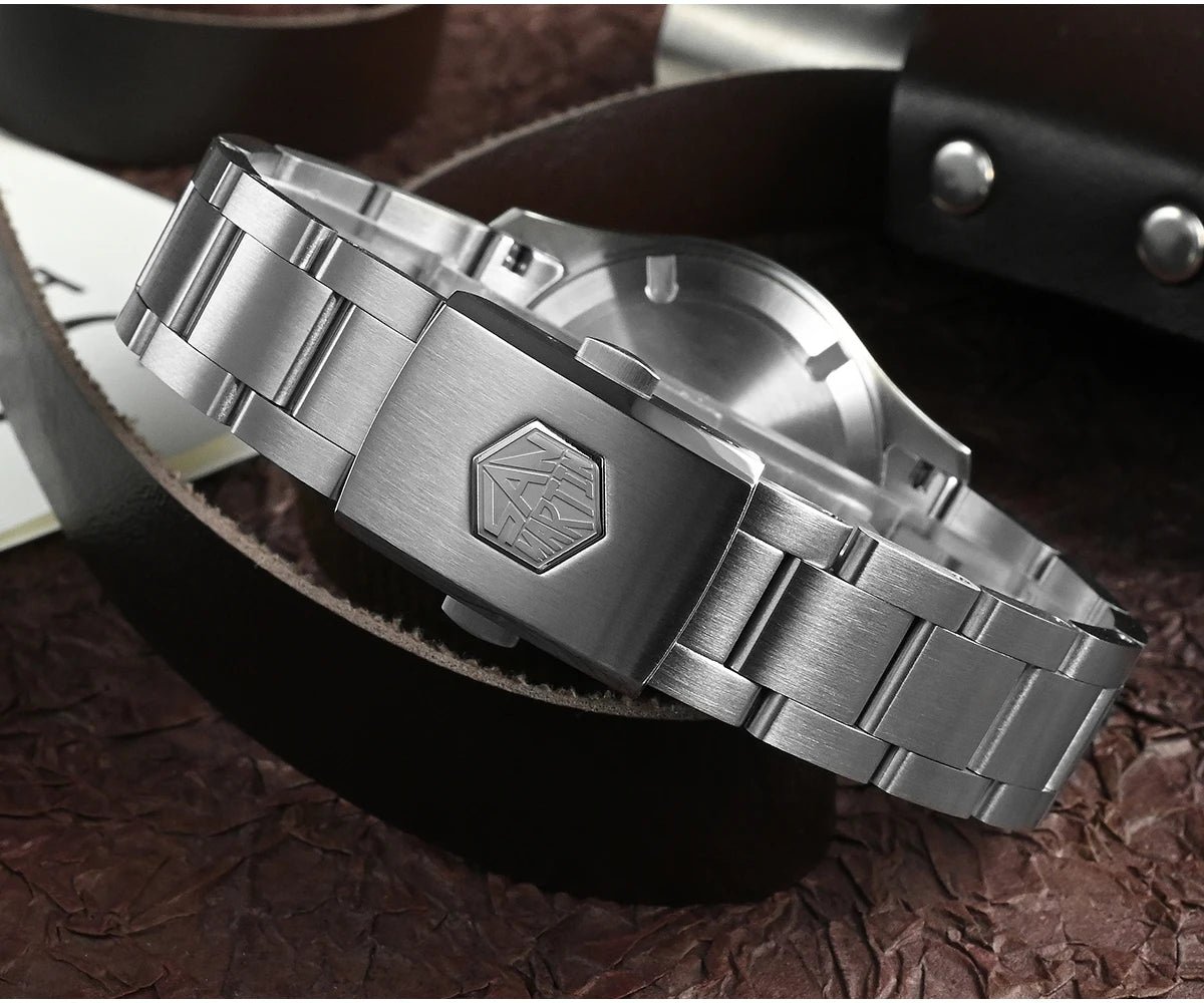 Orologio Da Pilota Da Uomo San Martin 37mm Meccanico Automatico 100m Impermeabile Stile Militari BGW 9