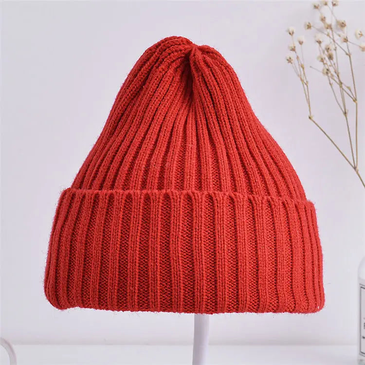 Cuffia Lavorata A Maglia A Costine Unisex Per Bambini Dai 6 Mesi A 4 Anni Antivento Leggera E Confortevole
