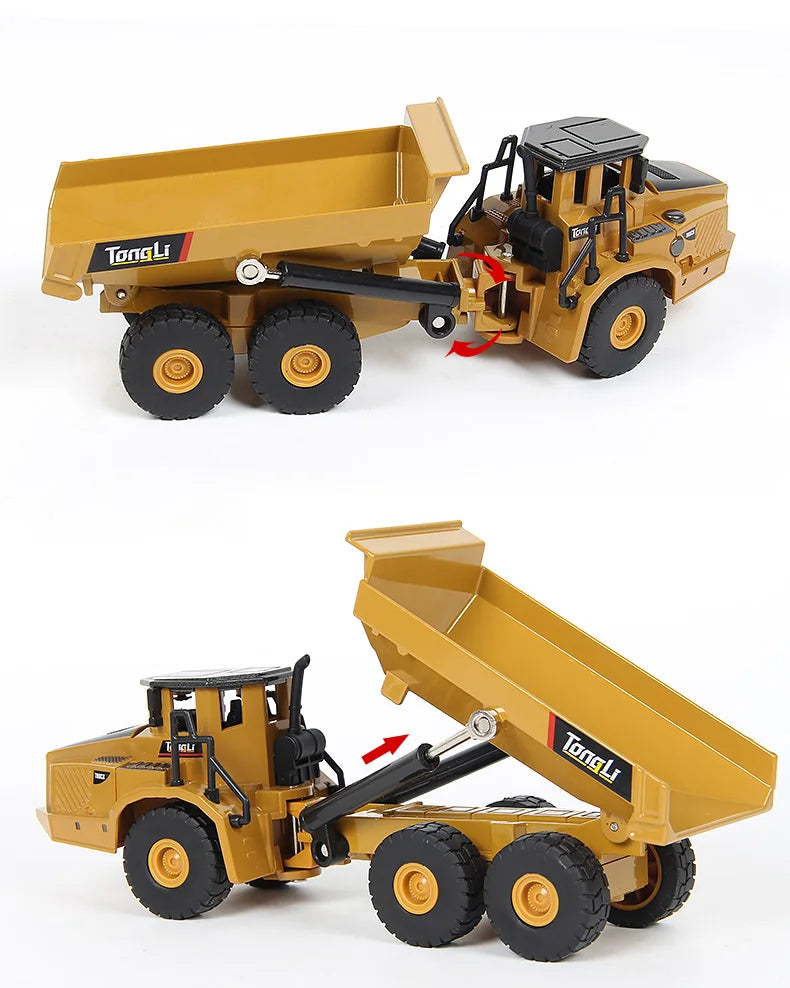 Set Veicoli Da Costruzione In Metallo Scala 1 50 Autocarro Con Cassone Escavatore Trattore Per Appassionati Di Costruzioni