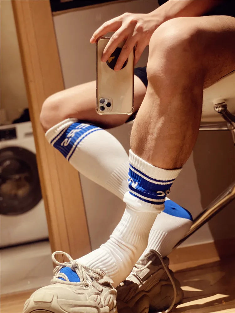 Calzini Uomo In Nylon Sportivi Equipaggio Tubo Lungo Pack Da Tre O Sei Pezzi Conforto Prestazioni