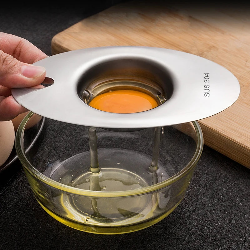 Separatore Di Albume In Acciaio Inossidabile Con Imbuto E Cucchiaio Strumento Divisore Per Uova Accessori Da Cucina