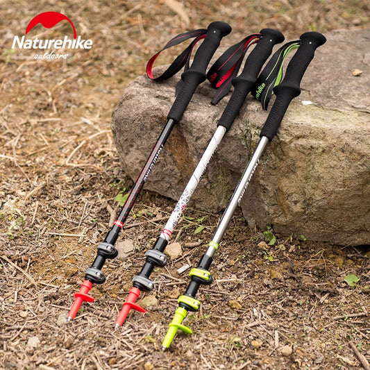 Naturehike Bastoni Trekking Ultraleggeri Pieghevoli 66 135 Cm Alpenstock Campeggio Outdoor