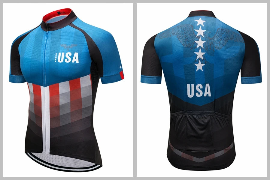 Maglia Da Ciclismo Uomo Manica Corta Traspirante Con Tasche Anti Sudore Asciugatura Rapida Bianco Pro Road MTB