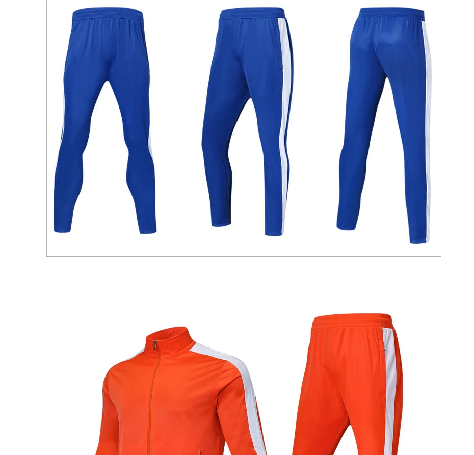 Tuta Sportiva Da Uomo Arancione Con Cerniera Completa Giacca E Pantaloni Per Allenamento Calcio Halloween