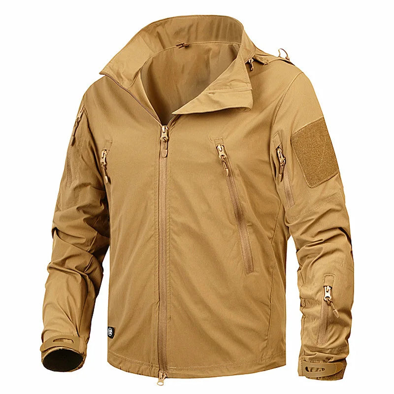 Mege Brand Giacca A Vento Tattica Da Uomo Autunno Leggera In Nylon Traspirante Cappotto Militare US Army
