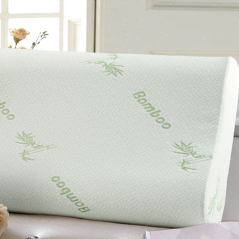 Cuscino In Fibra Di Bambù Con Memory Foam A Rimbalzo Lento E Lattice Naturale Per Sollievo Del Collo