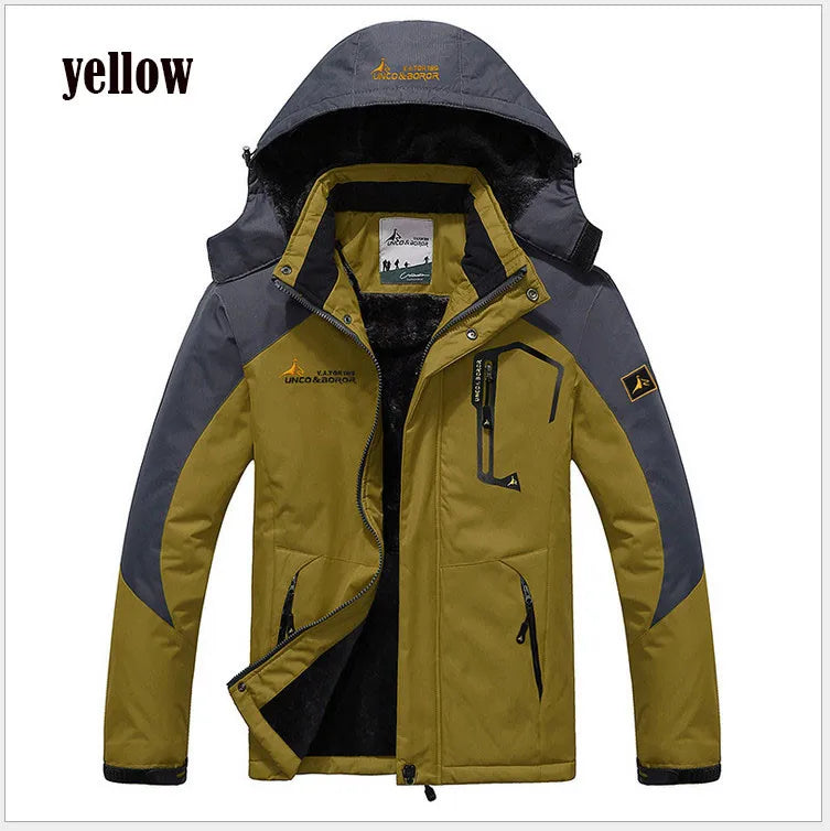 Parka Invernale Da Uomo Antivento Frangivento Plus Con Pelliccia Calda E Spessa Giacche A Vento Militari Senza Cappuccio