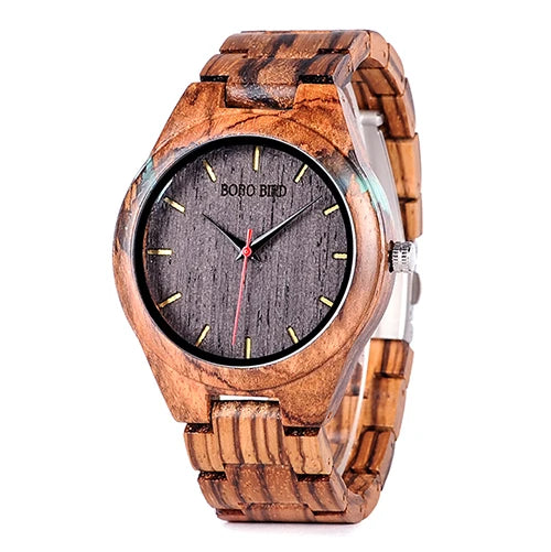 Orologio Da Uomo In Legno Bobo Bird Quarzo Design Speciale In Scatola Regalo Personalizzato Drop Shipping