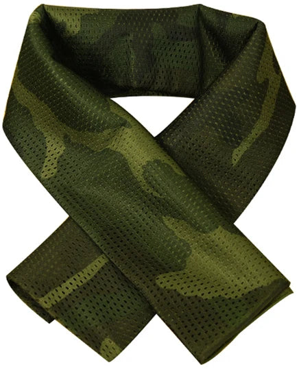 Sciarpa Mimetica Militare Tattica Airsoft Multifunzionale Mesh Traspirante Wrap Mask Shemagh Veil Unisex