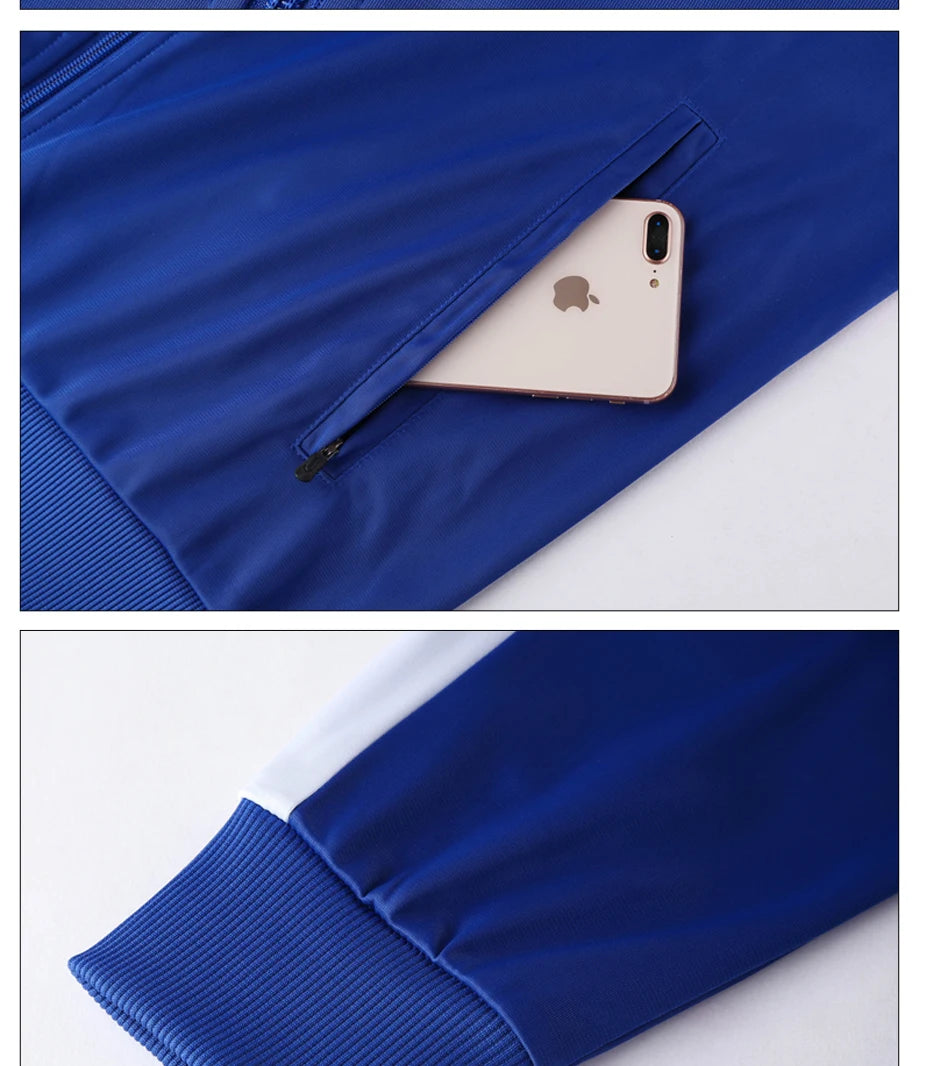 Tuta Sportiva Da Uomo Arancione Con Cerniera Completa Giacca E Pantaloni Per Allenamento Calcio Halloween