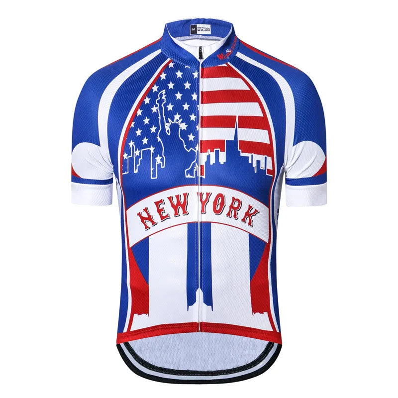 Maglia Da Ciclismo Uomo Manica Corta Traspirante Con Tasche Anti Sudore Asciugatura Rapida Bianco Pro Road MTB