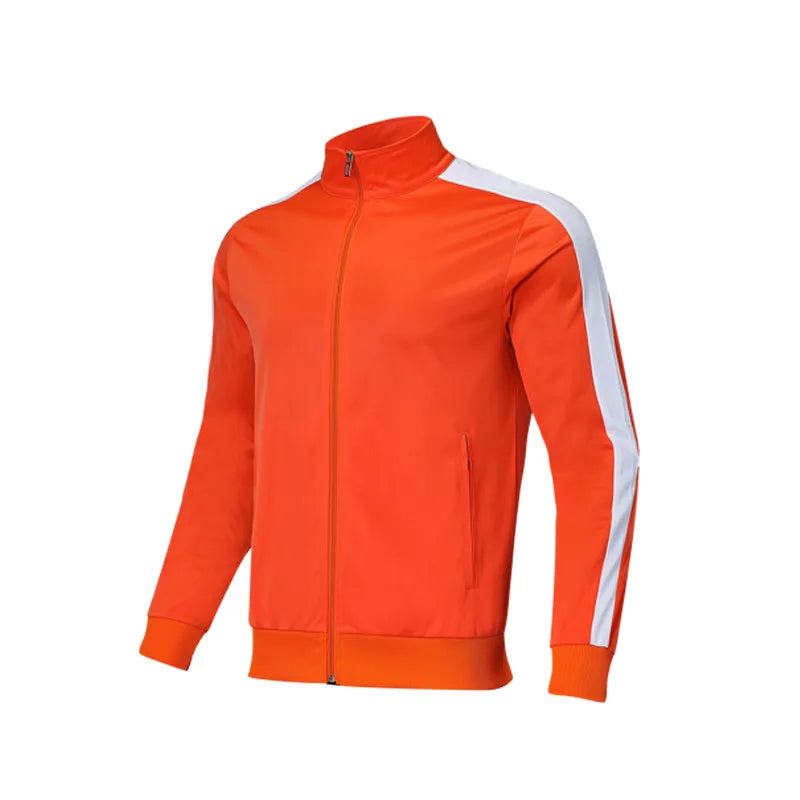 Tuta Sportiva Da Uomo Arancione Con Cerniera Completa Giacca E Pantaloni Per Allenamento Calcio Halloween