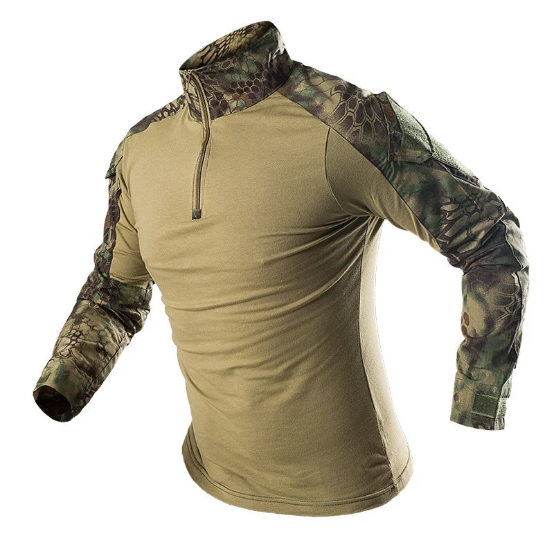 Camicia Militare Mege Camouflage Army Unisex Tactical Battle Combat Shirt Softair Per Forze Speciali USMC