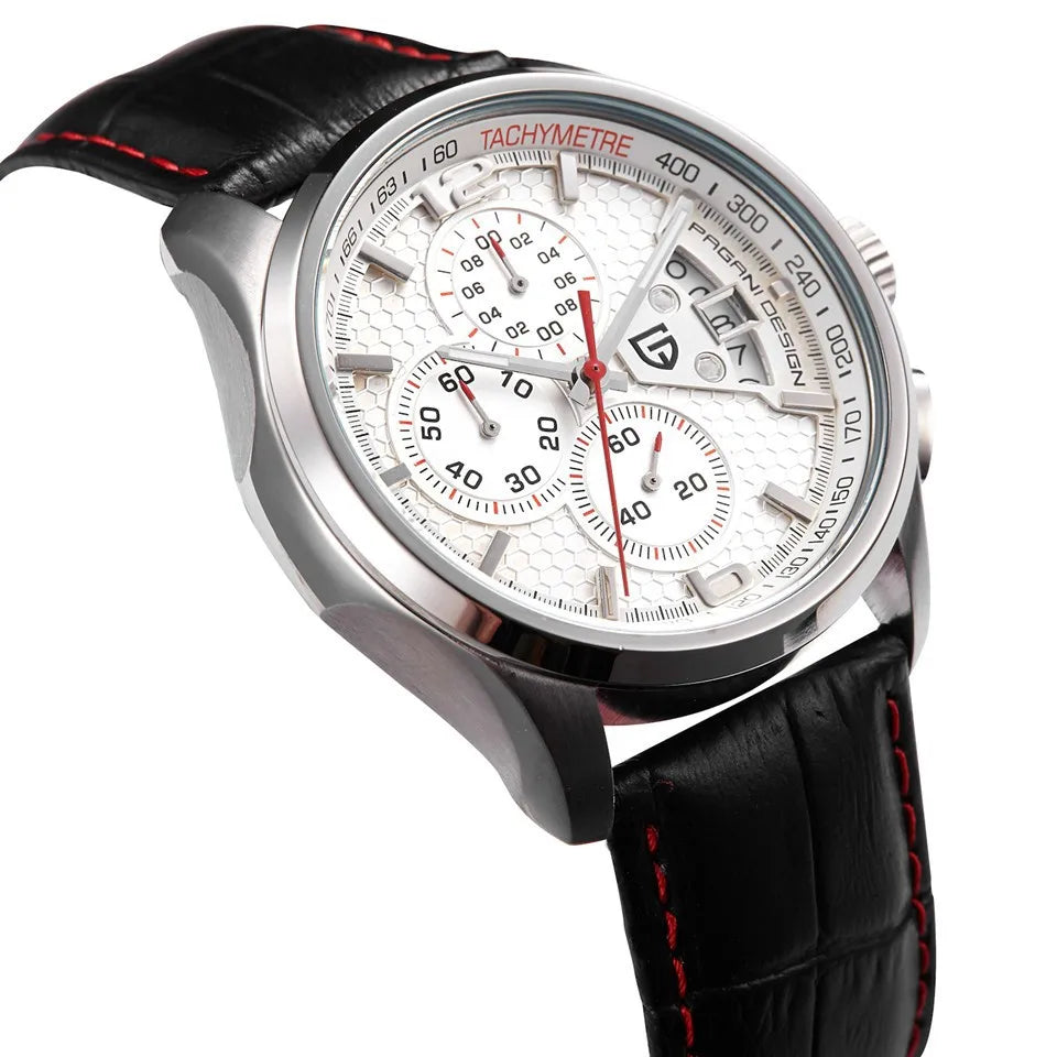 Orologio Da Uomo Pagani Design Cronografo Lusso Sport Quarzo Resistente All Acqua 30m Modello PD 3306