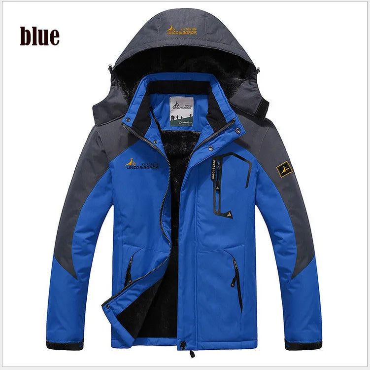Parka Invernale Da Uomo Antivento Frangivento Plus Con Pelliccia Calda E Spessa Giacche A Vento Militari Senza Cappuccio