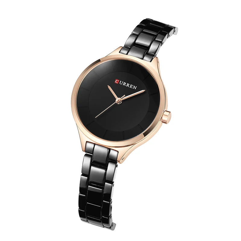 Curren Orologio Da Polso Donna Lusso Quarzo 34mm Impermeabile Braccialetto Fashion Design Ginevra Elegante