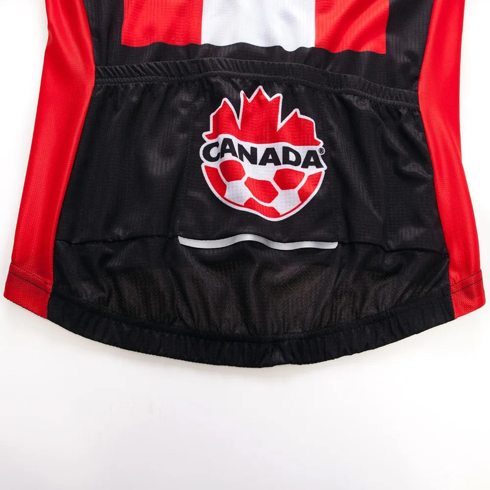 Maglia Da Ciclismo Da Uomo Mountain Bike Manica Corta Pro MTB Team Road Tops Canada Francia Russia Teschio Rosso