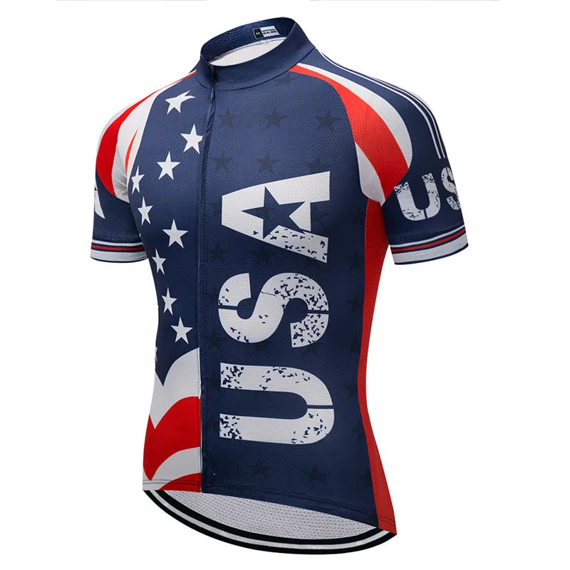 Maglia Da Ciclismo Uomo Manica Corta Traspirante Con Tasche Anti Sudore Asciugatura Rapida Bianco Pro Road MTB