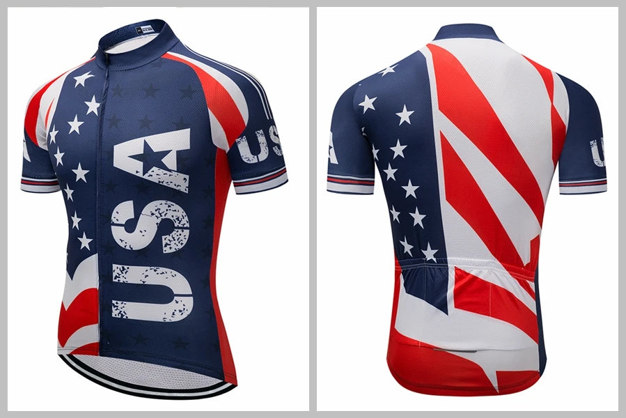 Maglia Da Ciclismo Uomo Manica Corta Traspirante Con Tasche Anti Sudore Asciugatura Rapida Bianco Pro Road MTB