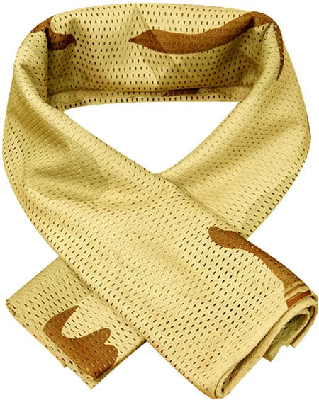 Sciarpa Mimetica Militare Tattica Airsoft Multifunzionale Mesh Traspirante Wrap Mask Shemagh Veil Unisex