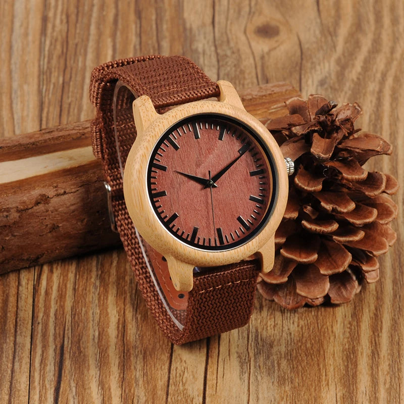 Orologio Da Polso In Legno Di Bambù Con Movimento Miyota E Logo Personalizzato OEM Design Brand Esclusivo