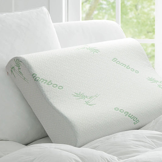 Cuscino In Fibra Di Bambù Con Memory Foam A Rimbalzo Lento E Lattice Naturale Per Sollievo Del Collo